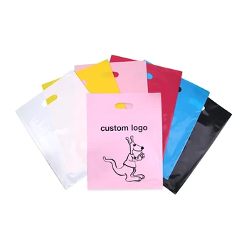 

Jewerly gift plastic bags with handle logo,Plastic shopping Bags for clothing packaging bag
