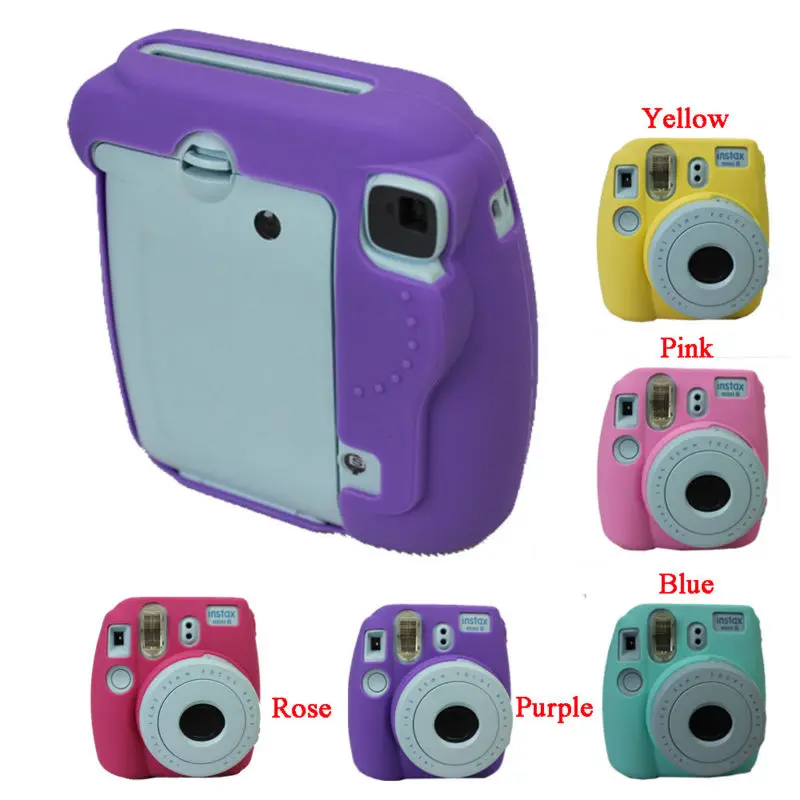 Goedkoop Nieuwe Camera Video Tas PVC siliconen case voor Fujifilm Instax Mini 8 Fuji Mini 8 Beschermen bag cover
