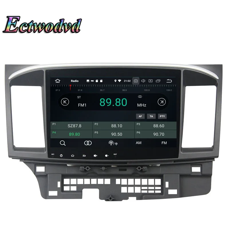 Cheap Ectwodvd Octa Core 4G RAM 64G ROM Android 9.0 Car Multimedia DVD Player GPS HeadUnit for Mitsubishi Lancer 2015 6