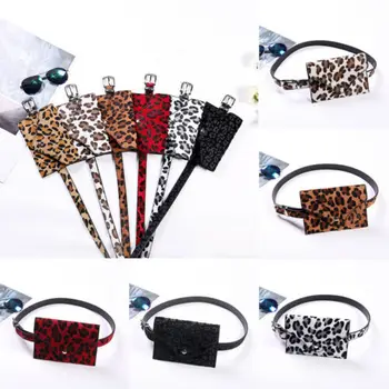 

Leopard Bum Bag Waist Women Traveling Sports Adjustable Travel Pouch Fanny Pack Ladies Simple Waist Bags