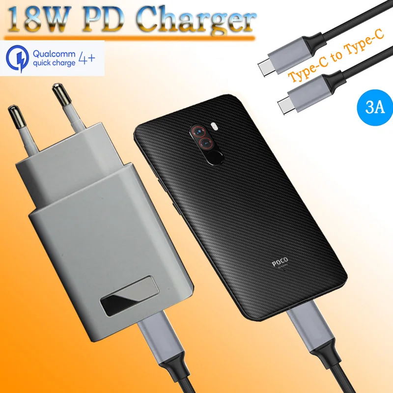 

Quick Charge 4.0 QC 4.0 USB C Charger Type C PD Fast Charger for Xiaomi ZTE Axon Google Pixel Redmi Note 7 LG Pocophone