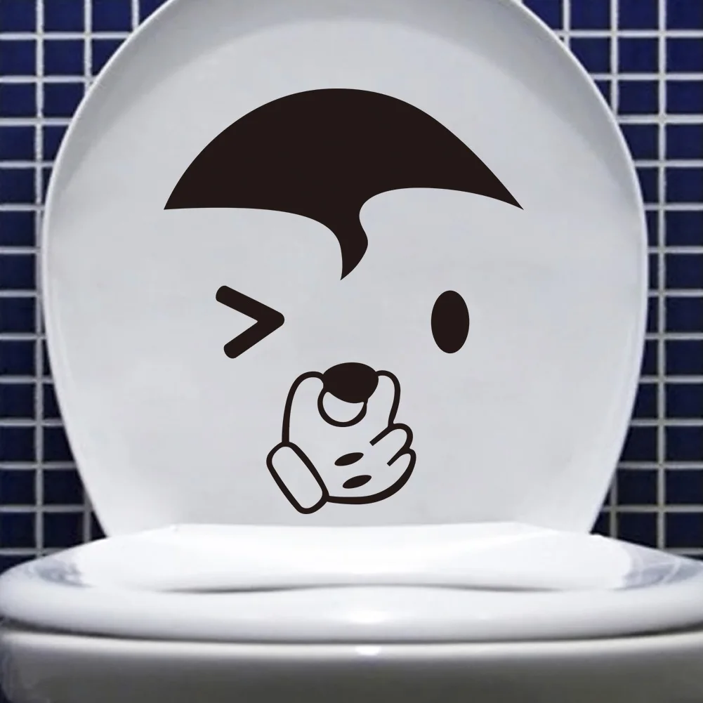 More species toilet Stickers office hotel Wall Decoration   Switch Vinyl Art Mural Decor Cartoon Wall Sticker