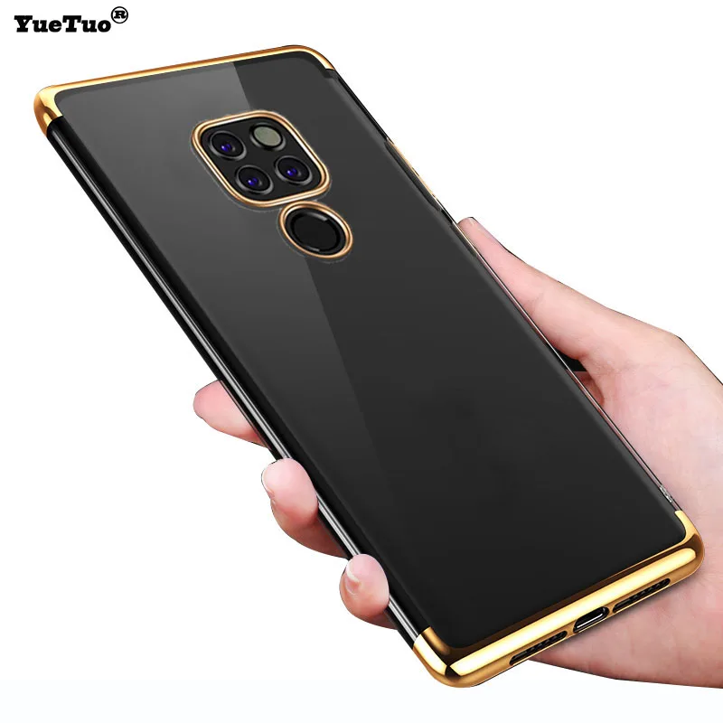 YueTuo luxury back phone cover coque case for huawei mate 10 lite 20 pro X 20X ultra thin silicone silicon soft tpu Accessories |