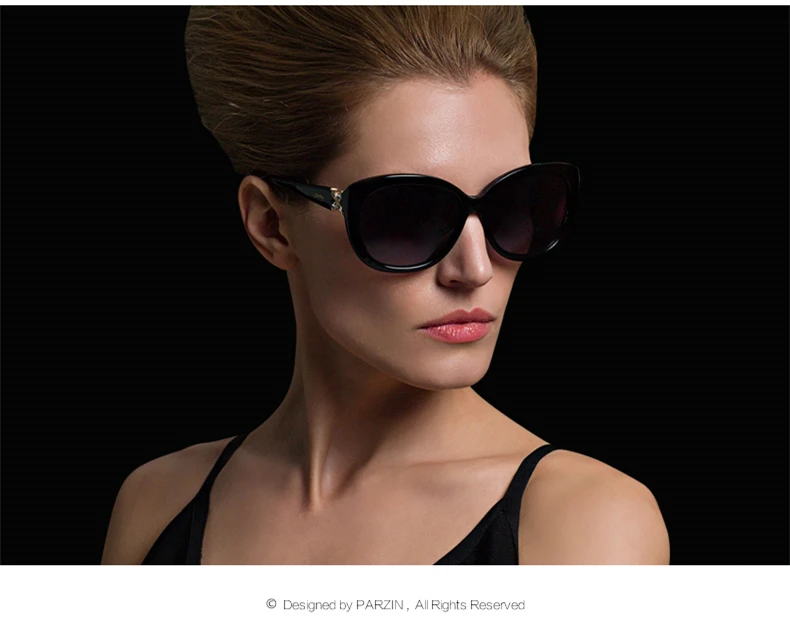 PARZIN роскошные стразы Солнцезащитные очки женские винтажные кошачий глаз поляризованные очки для вождения Высокое качество женские солнцезащитные очки UV400