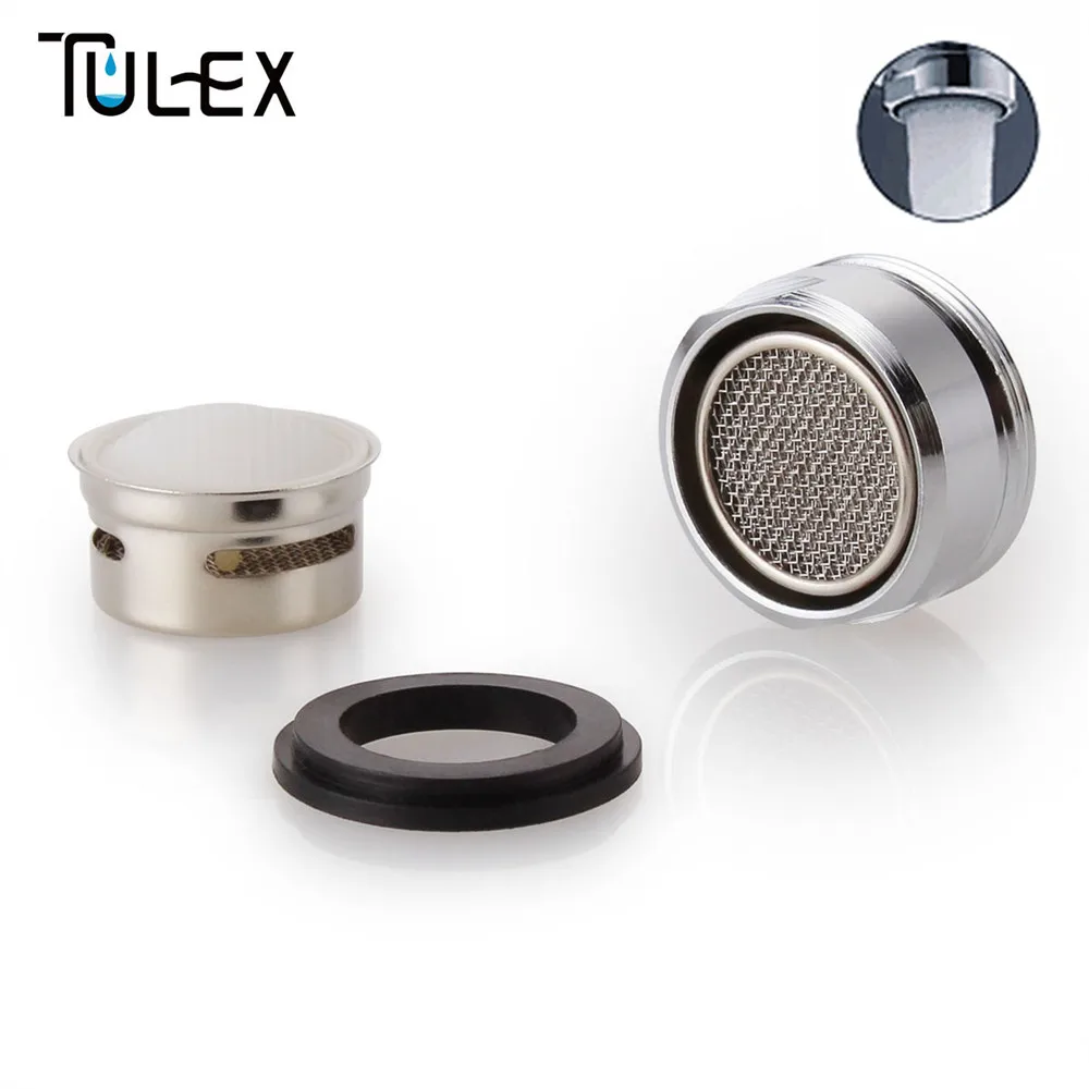 

TULEX Faucet Aerator Attachment on Crane SUS304 24MM Male Thread Full Flow Spout Bubbler Filter Kitchen Bathroom Accessories