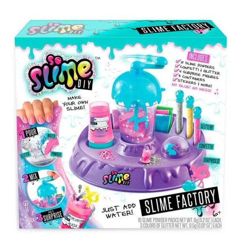slime with toys