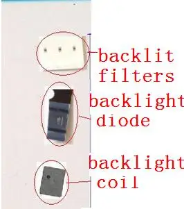 

100sets/lot=500PCS for iPhone 6 & 6plus 6+ Backlight D1501 diode L1503 coil and backlight filters fuses fuse on board fix part