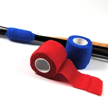 5cmX2.2m Self Sticking Fishing Rod Band Resuable Rod Handle Wrapping Tape Fishing Tackle Box Accessory Black Camouflage Red Blue