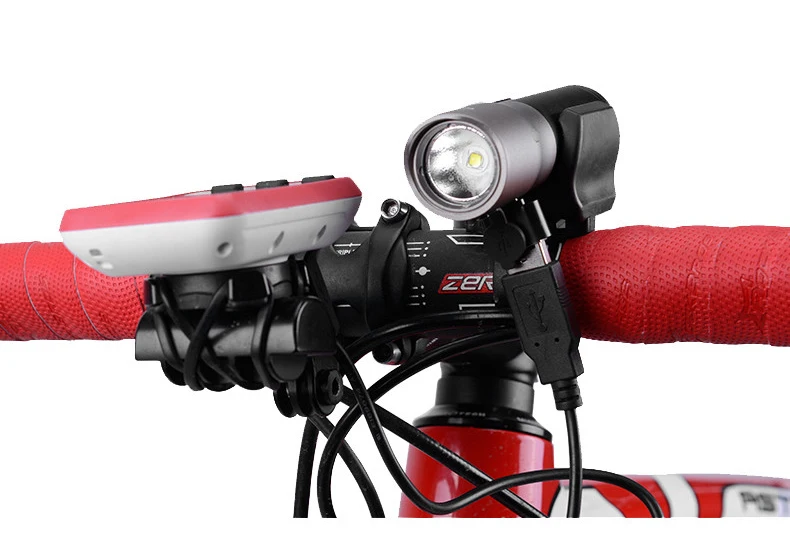 ROCKBROS велосипедный светильник 1000 лм Ультра-яркий велосипедный передний светодиодный фонарь внешний аккумулятор вспышка светильник USB Перезаряжаемый светильник аксессуары для велоспорта
