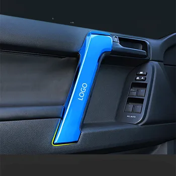 

4PCS Stainless Steel Interior Door Armrest Cover For Toyota Land Cruiser Prado 2700 2010 11 2 13 14 15 16 17 2018 AA394