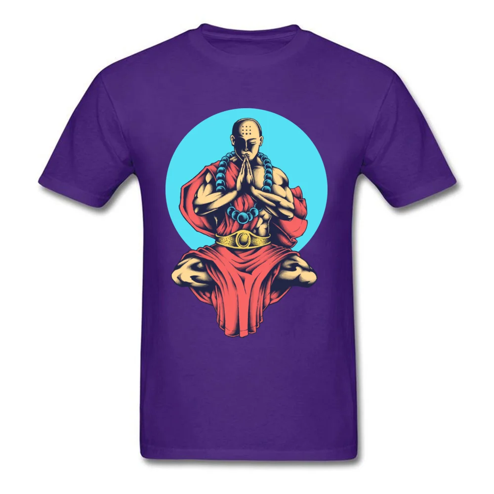 Inner Peace cosie Tops T Shirt Short Sleeve for Men 100% Cotton Summer/Autumn O-Neck T-shirts Casual T-shirts Family Inner Peace purple