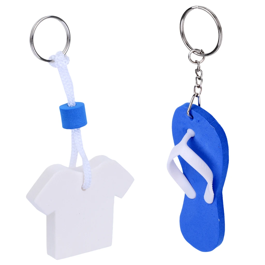 2 Set Yachting Boating Floating Marine Key Chain Novelty Key Ring Keyring for Diving Swimming Kayaking Boating Camping Climbing