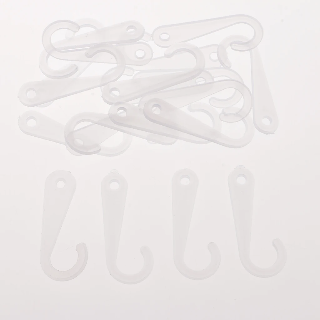 50pcs Plastic J Hooks Fasteners Socks T-Shirt Clothing Display Hanger