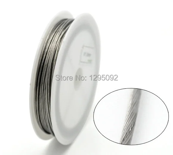 

Free Shipping 1Roll (9M) Wholesales New DIY Silver Tone Beading Wire Charms Jewelry Component Findings 1mm