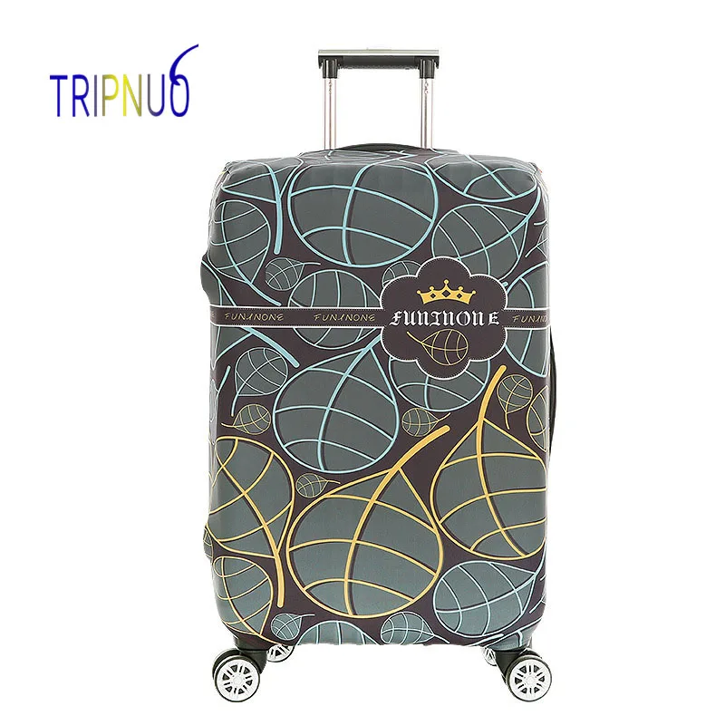 Плотный эластичный чехол TRIPNUO с листьями для багажа на молнии багажника 18 32 дюйма