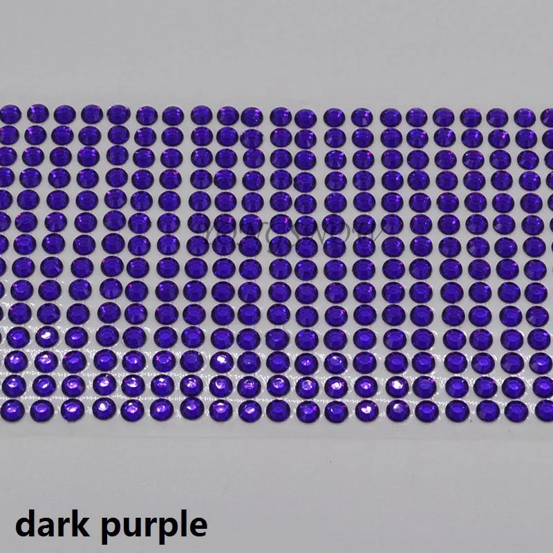 504 шт./лот 6 мм акриловые горный хрусталь Стикеры Кристалл полосы круглый камень для телефона Тетрадь автомобиля Книги по искусству наклейки Красота DIY Декор 6z - Цвет: dark purple