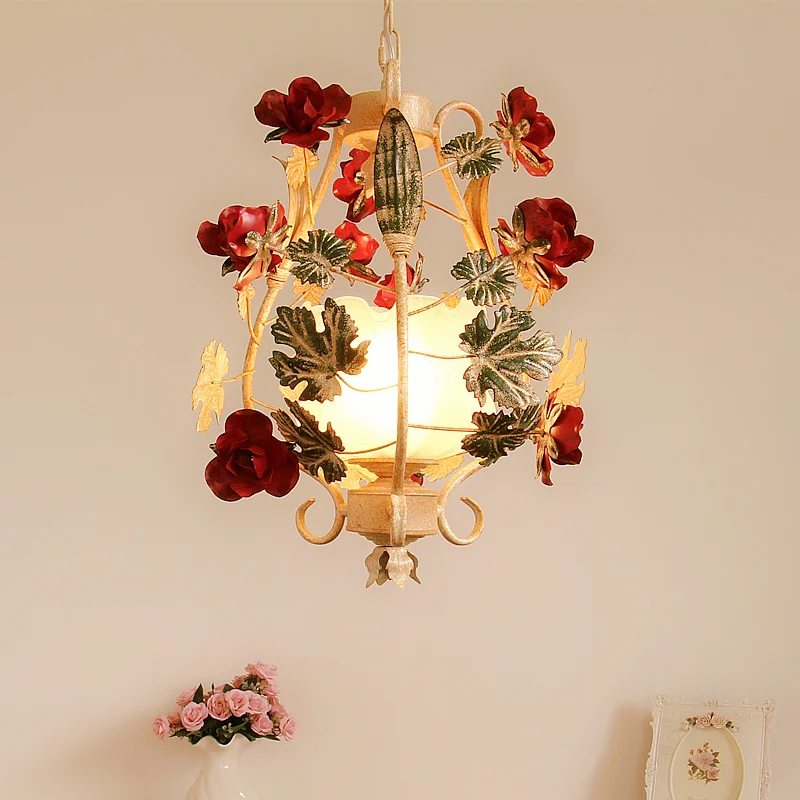 

Free Shipping D35cm Floral Pendant Lamp Living Room Candle Lamps luxury Modern Children Room Hanging Lights AC 100% Guaranteed