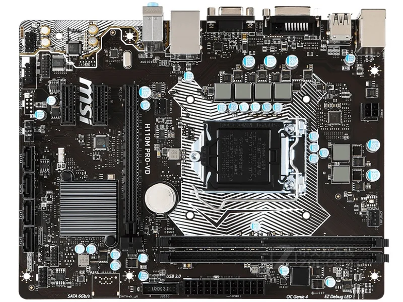 

New original motherboard for MSI H110M PRO-VD LGA 1151 DDR4 32GB USB2.0 USB3.1 VGA DVI H110 Desktop motherboard