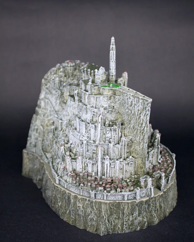 

[TOP] Lord of the Rings toy The Hobbit action figures Minas Tirith model statue toys model copper imitation novelty ashtray
