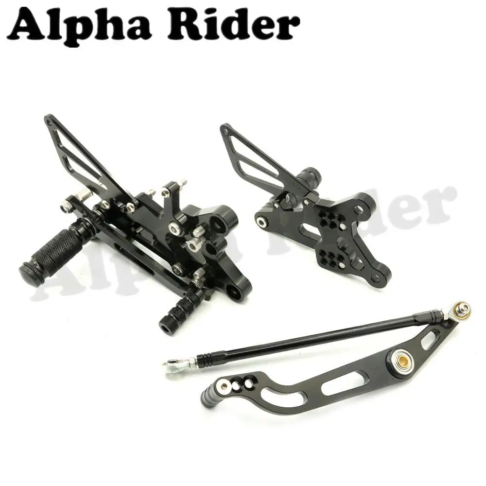 

Black CNC Adjustable Rearsets Footrest Foot Pegs Rear Sets for Yamaha YZF R6 2006-2015 2014 2013 2012 2011 2010 2009 2008 2007