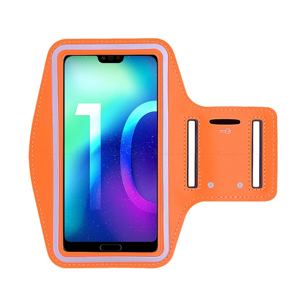 Спортивный чехол для телефона для бега и велоспорта, сумка для HuaWei Honor 10i 20i 20S View 20 10 9 9N 8 Lite Pro P Smart Z Plus, чехол на руку - Цвет: Оранжевый