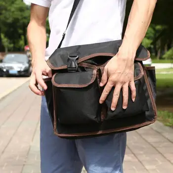 

600D Polyester Shoulder Tool Bag Screwdrivers Hardware Storage Organizer