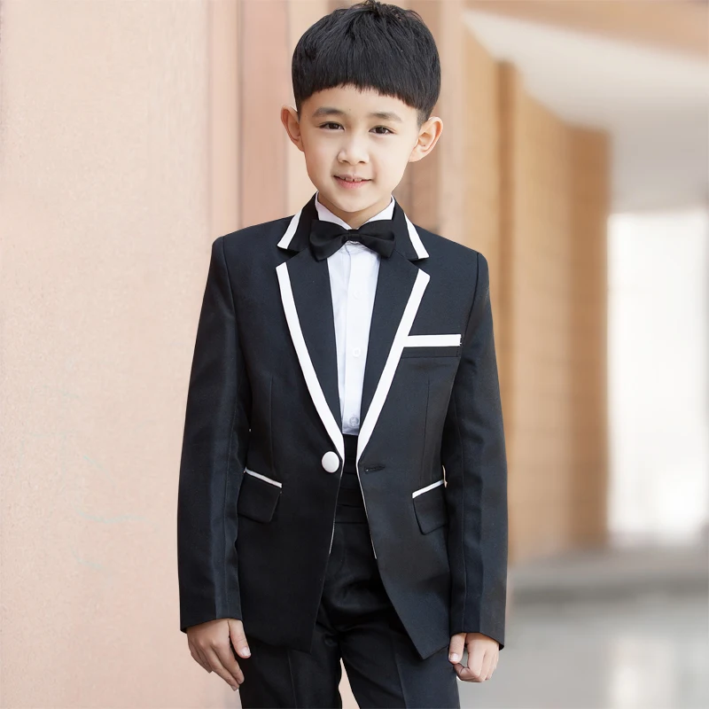 

High Quality Honorable Kid Tuxedos Boy's Worsted Customize Color Regular Special Wedding Boys' Attire Robe Fille D Honneur BA026