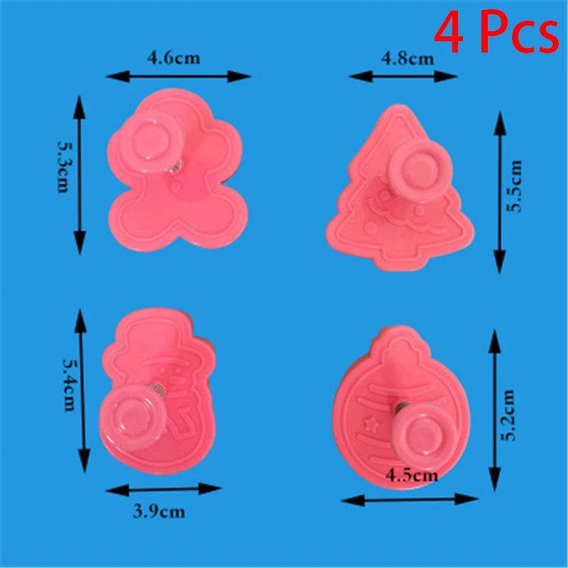 Рождественские пряники человек Снеговик кухонные формочки для печенья, бисквита режущие инструменты для печенья, мастики Кондитерские украшения приспособления для выпечки своими руками формы - Цвет: Розовый