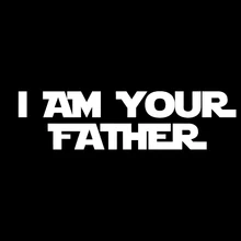 Autocollant mural en vinyle «I Am Your dad» pour fenêtre de voiture, amusant, nouveauté JDM Drift