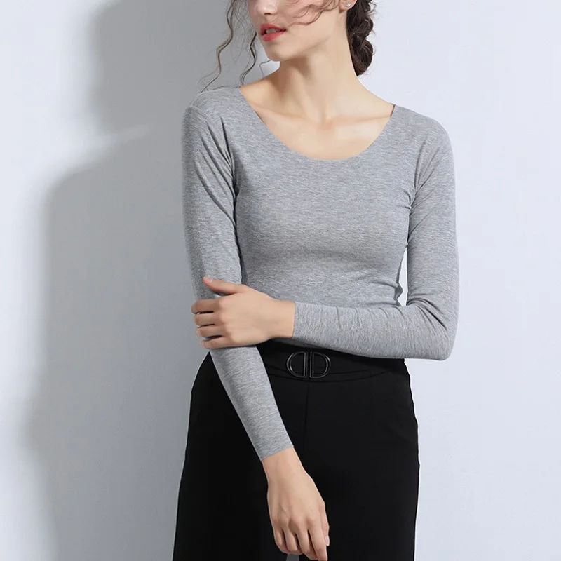 

2019 New Women Slim Blouse Shirt Black White Sexy Shirt Casual Long Sleeve Blouse Solid Color Shirts