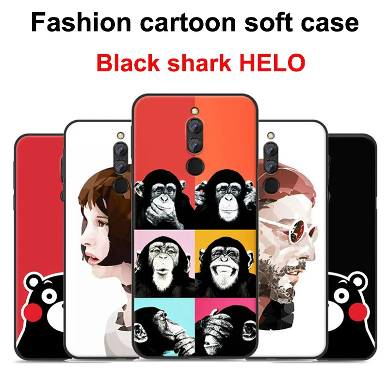 Чехол для Xiaomi Black Shark Cover blackshark Helo полная защита чехол любовника мультфильм HELO AWM-A0