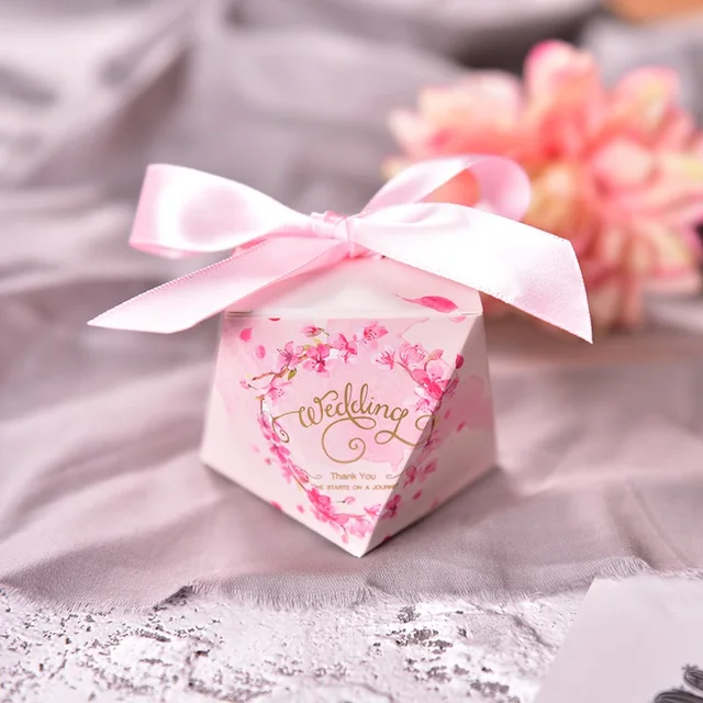 50pcs European Wedding Favors Forest Style Green Diamond Shape Candy 50pcs European Wedding Favors Forest Style Green Diamond Shape Candy Bo With Bowknot Oniere Party Gift