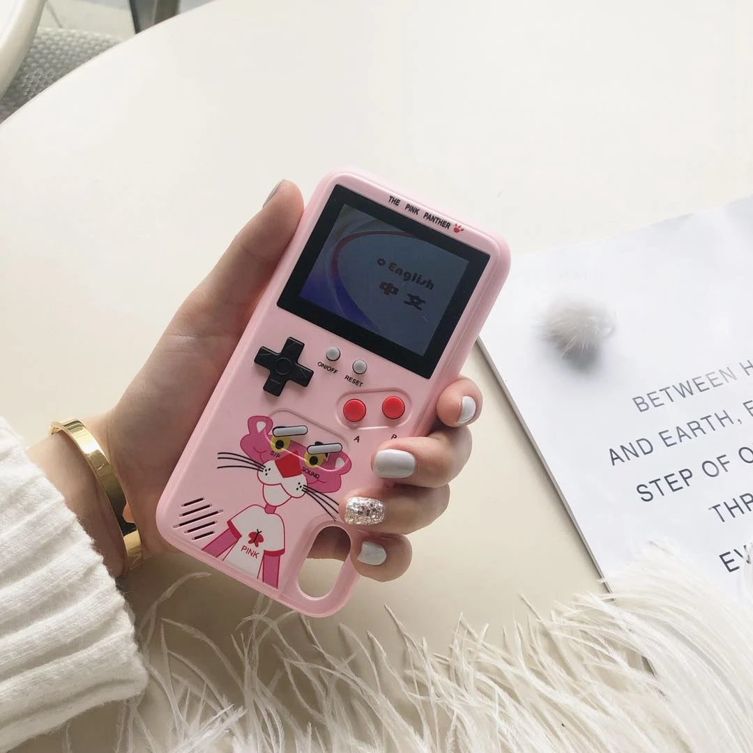 La pantalla a color Xs Max GameBoy caja del teléfono para iphone Xs Max Xr X Retro Tetris juego para iphone 8 7 6 6 s plus Las cocas La pantalla a color Xs Max GameBoy caja del teléfono para iphone Xs Max Xr X Retro Tetris juego para iphone 8 7 6 6 s plus Las cocas