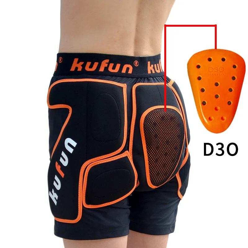 Шорты KUFUN D3O с подкладкой для детей взрослых катания на лыжах лонгборде