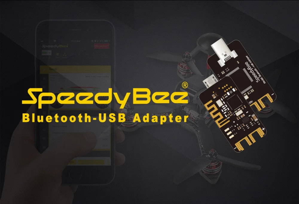RunCam Speedybee Bluetooth-USB адаптер 2-го поколения модуль поддерживается iOS и Android для FPV Контроллер полета Квадрокоптер