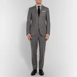 2017 индивидуальный заказ для измерения джентльмен Стиль Двойка лацканы три кармана две кнопки Вечеринка костюмы (куртка + Штаны)