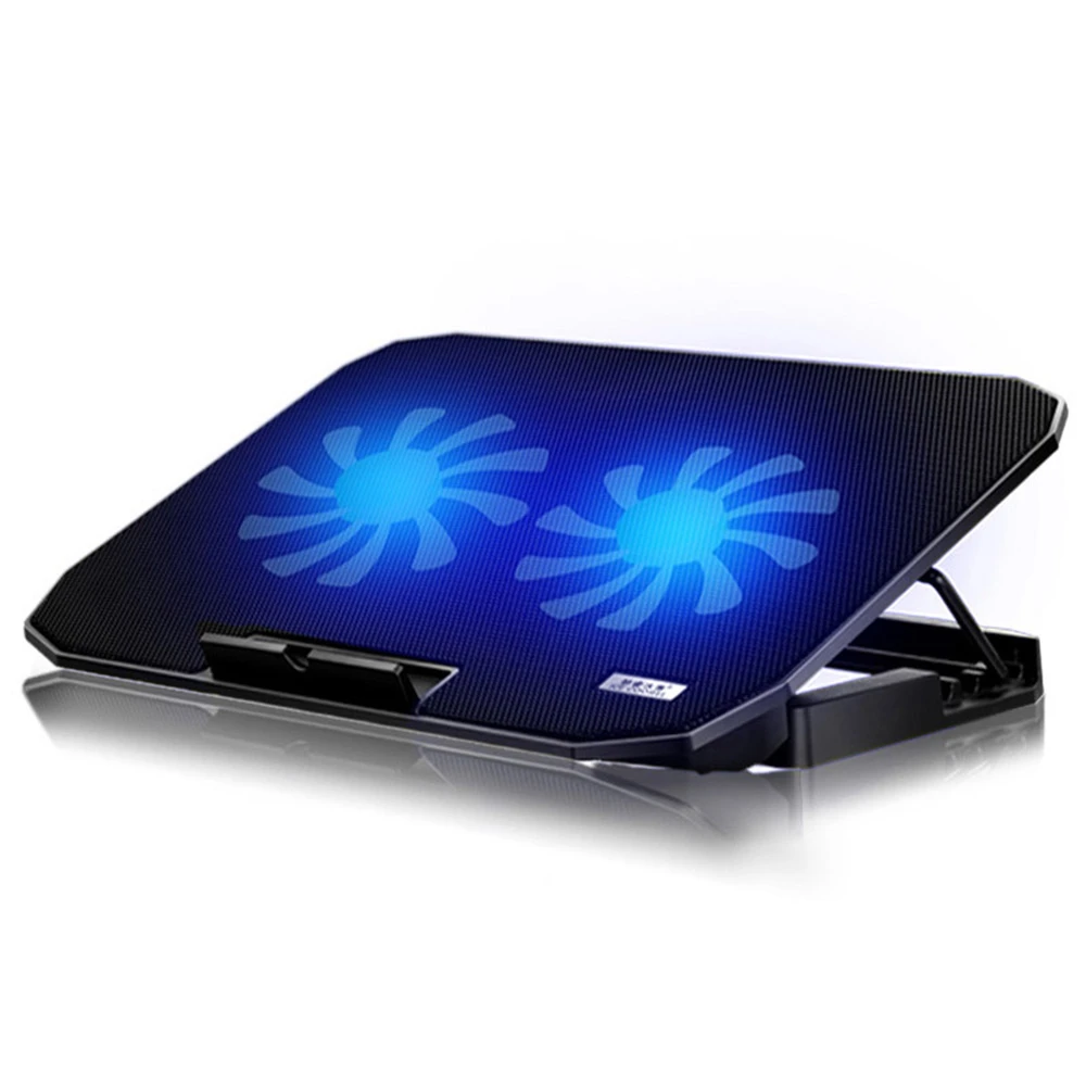 Con USB Cooling Pad 2 ventiladores para portátil Notebook refrigeradoras para ordenadores portátiles| - AliExpress