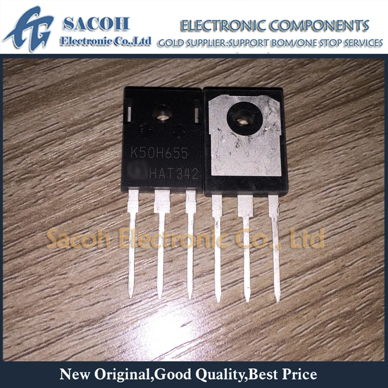 Refurbished original 10Pcs/Lot IKW50N65H5 K50EH5 OR K50EEH5 OR K50H655 IKW50N65F5 K50F655 50N65 TO-247 50A 650V IGBT