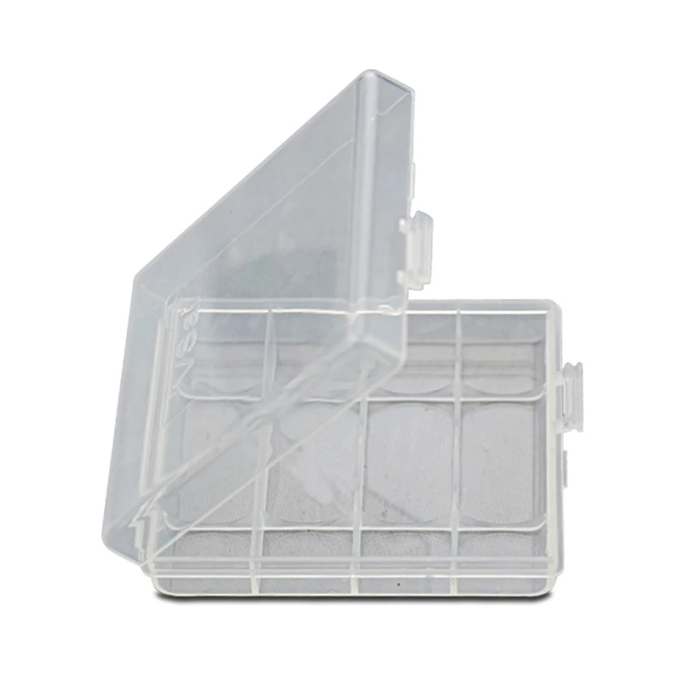 

Clear Plastics 4x AA/AAA Battery Case Store Storage for Protecting and Transporting, Hard Battery Boxes by Hinmay