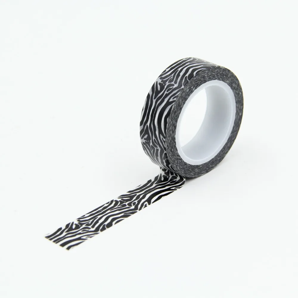 Cool Black Zebra Stripes Washi Paper Masking Tapes DIY Tape