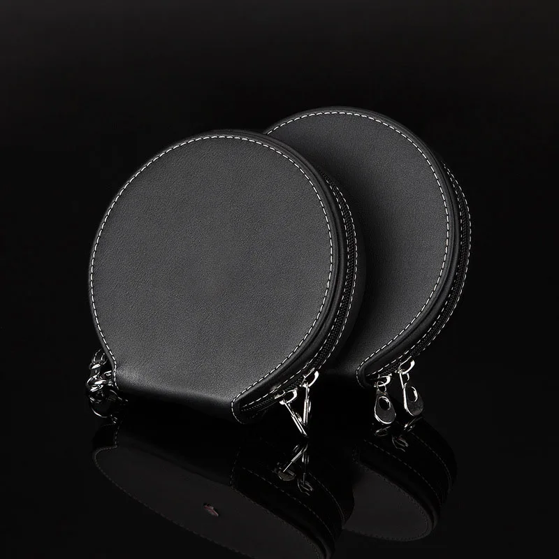 prativerdi Cheap Black Car CD Box DVD Case Automotive Supplies Storage Bag Travel organizer for Home or Car leather CD Holder13