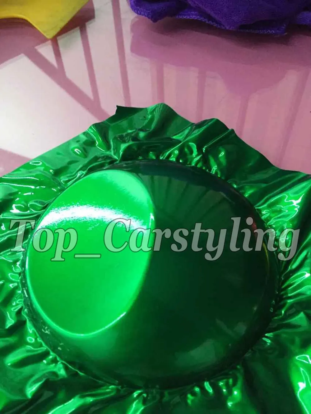 Candy Gloss Green Metallic shiny Vinyl Car wrap film sticker foil (8)