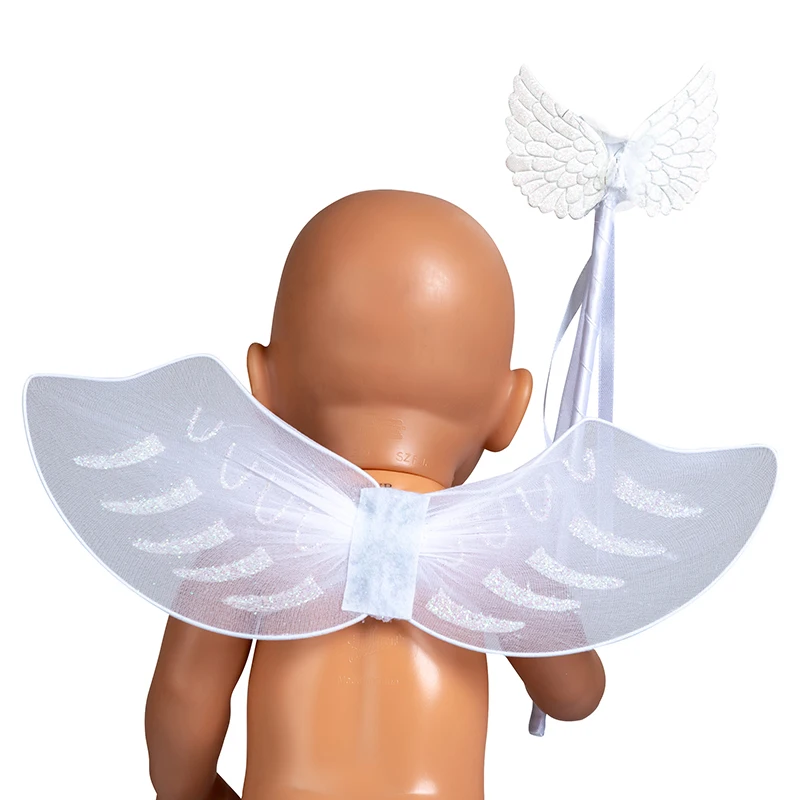 Крыльями+ волшебная палочка кукла аксессуары подходит 43 см для ухода за ребенком для мам/17 дюймов Reborn Baby Doll, дети лучший подарок на день рождения(мы продаем только сумка
