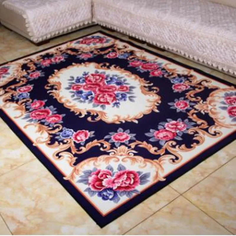 Ковер в Европейском стиле, Современный Модный цветочный узор, Противоскользящий коврик, большие ковры для гостиной, спальни, декоративные коврики