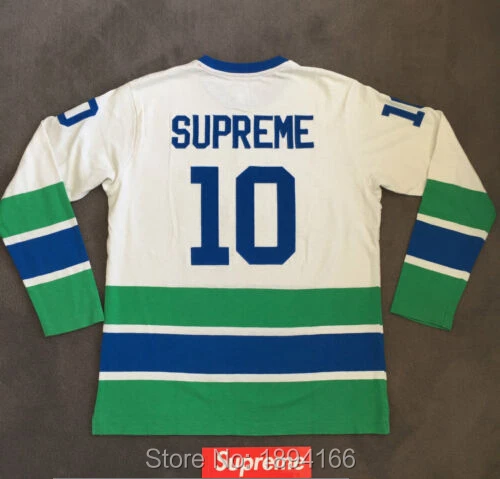 #10 SUPREME THUNDERBIRD HOCKEY JERSEY Men's White Stitched High Quality Ice  Hockey Jersey XS-6XL Free shipping