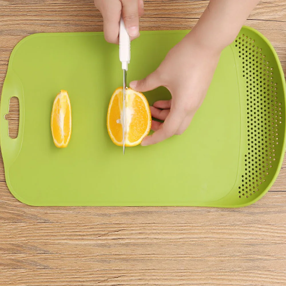 

Healthy Non-slip Kitchen Sink Cutting Board Camping Antibacteria Board Acrylic Fruit Chopping Board Can Filter Water #TX4