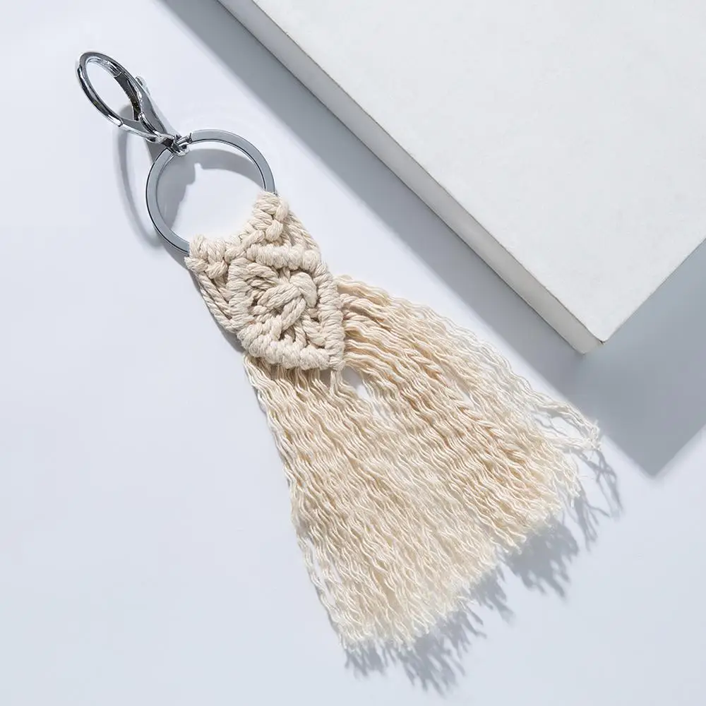 Брелок Artilady Macrame богемный брелок с кисточкой сумка ручной работы очаровательное
