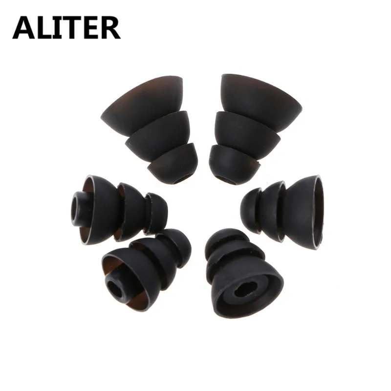 

ALITER 3 Pairs S/M/L Silicone Replacement Ear Tips Earbuds For In-Ear Earphone