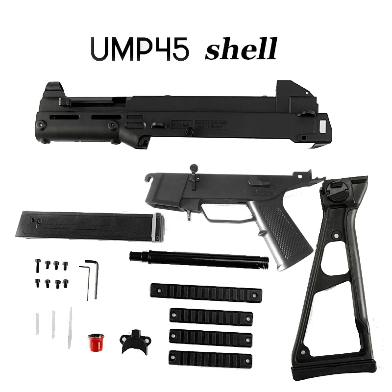 Ump 45 корпус нейлоновый материал гелевый шар пистолет аксессуары игрушечный пистолет для детей вне двери хобби