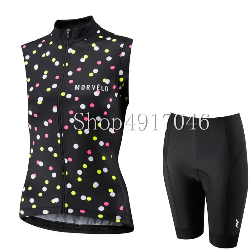 Команда Morvelo PRO Без Рукавов велосипедные кофта и шорты Комплект Ropa Ciclismo женская летняя быстросохнущая велосипедная одежда Maillot Culotte